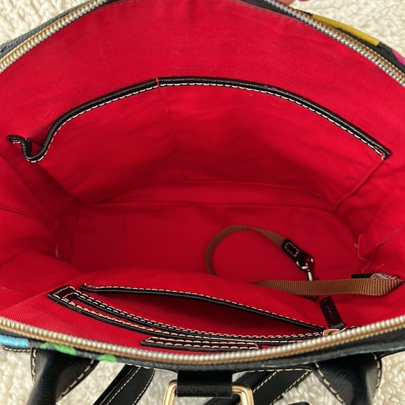 Dooney & Bourke Doodle Pod Backpack Black Multicolor - Picture 14 of 14